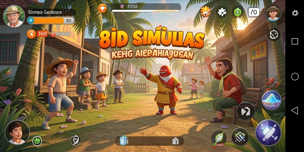 Screenshot menunjukkan gameplay interaktif dan memukau dari 8ID.