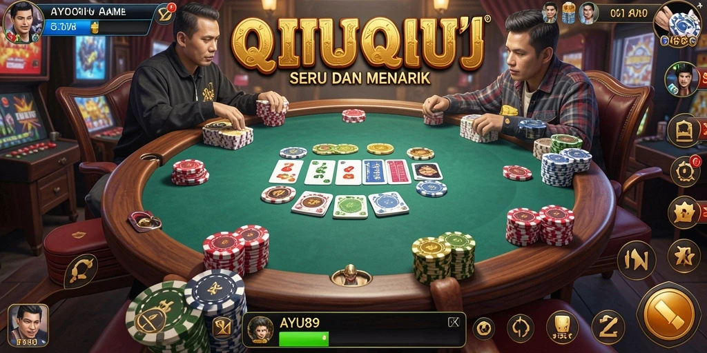 Tampilan menarik dan gameplay QiuQiu seru di AYU89.