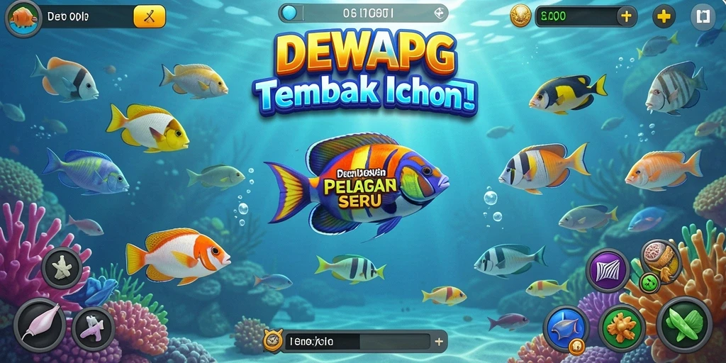 Gameplay seru DEWAPG dengan aksi tembak ikan yang mendebarkan.