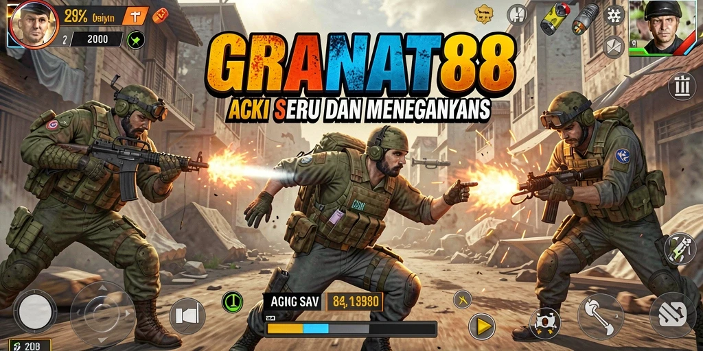 Tampilan gameplay seru dalam aksi penuh tantangan di GRANAT88.