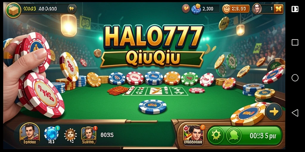 Gameplay QiuQiu yang seru di HALO777.