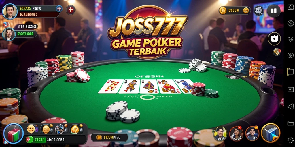 Tampilan gameplay menarik di JOSS777 dengan aksi poker seru.