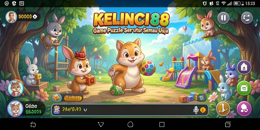 Tampilan gameplay KELINCI88 yang menarik dengan berbagai teka-teki.