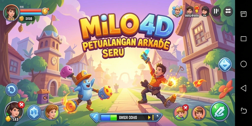 Tangkapan layar gameplay seru MILO4D dengan aksi cepat dan penuh warna.