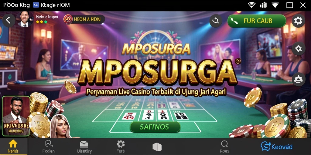 Gameplay mendebarkan MPOSURGA dalam aksi Live Casino.