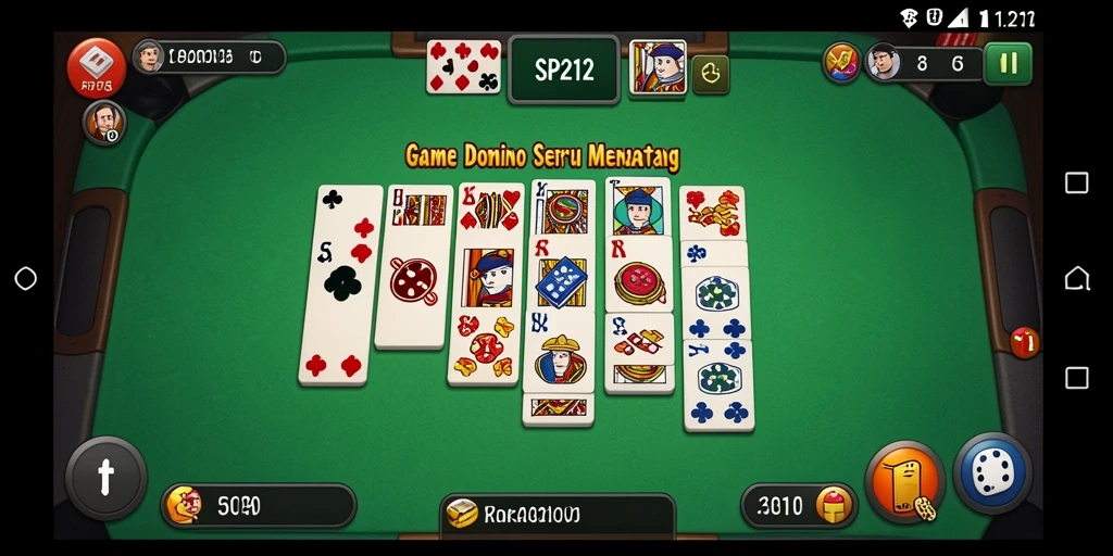 Tampilan permainan Domino seru dan interaktif di SP212.