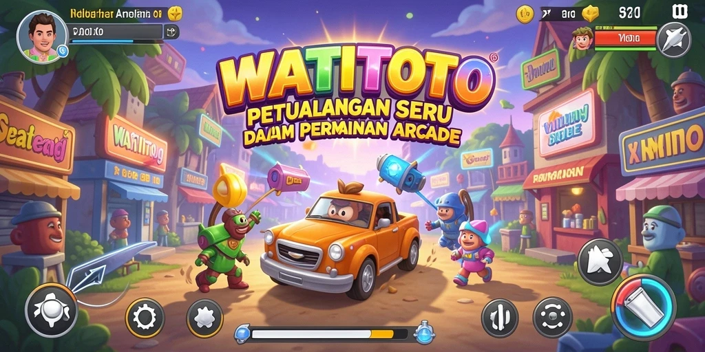 Screenshot gameplay dari WATITOTO yang menunjukkan aksi seru.