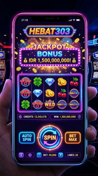 Tampak antarmuka pengguna heba303 yang intuitif dan menarik.
